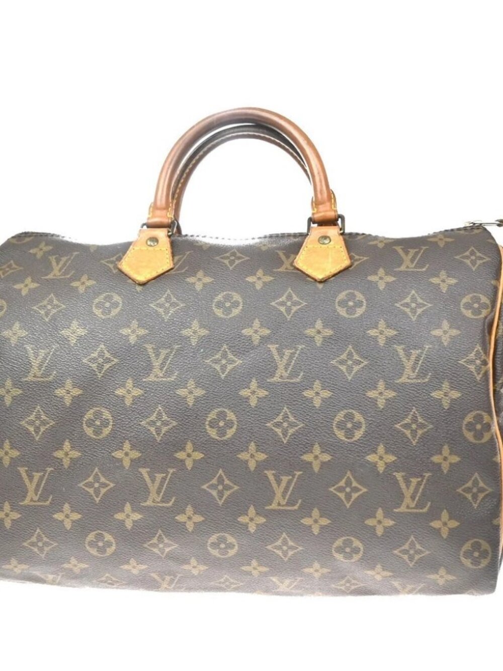 LOUIS VUITTON Speedy 35 Travel Hand Bag Monogram Leather Brown M41524 14KP682